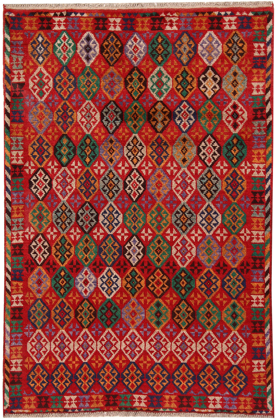 Firebrick Baluchi 3' 11 x 5' 9 - No. 63997 - ALRUG Rug Store