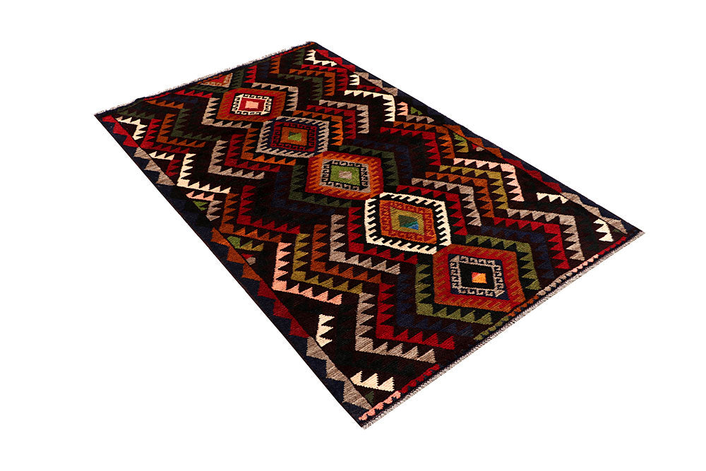 Multi Colored Baluchi 3' 9 x 6' 1 - No. 64005 - ALRUG Rug Store