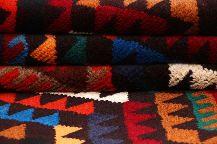 Multi Colored Baluchi 3' 8 x 6' 3 - No. 64010 - ALRUG Rug Store