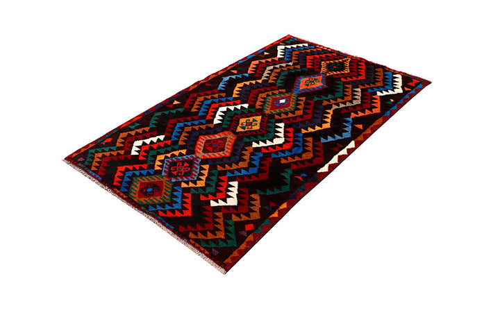 Multi Colored Baluchi 3' 8 x 6' 3 - No. 64010 - ALRUG Rug Store