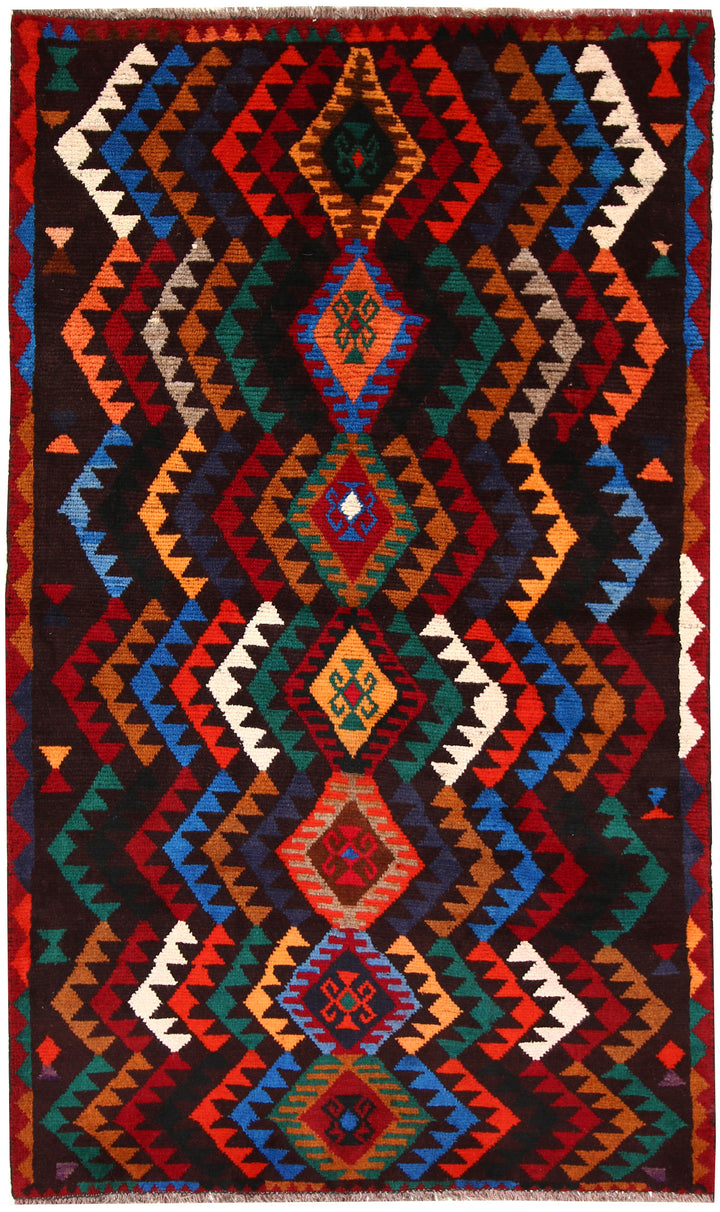 Multi Colored Baluchi 3' 8 x 6' 3 - No. 64010 - ALRUG Rug Store