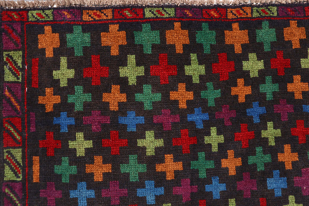 Black Baluchi 4' 3 x 6' 5 - No. 64014