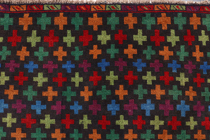 Black Baluchi 4' 3 x 6' 5 - No. 64014