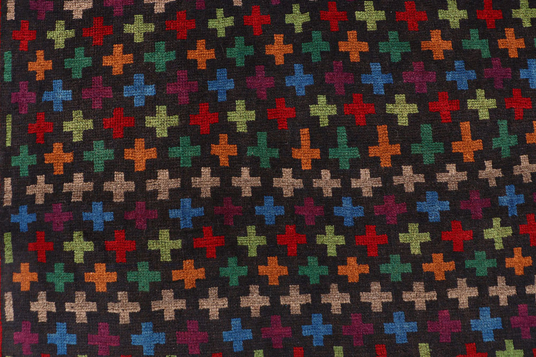 Black Baluchi 4' 3 x 6' 5 - No. 64014