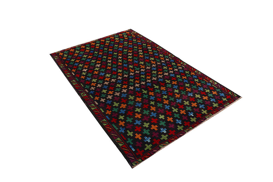 Black Baluchi 4' 3 x 6' 5 - No. 64014