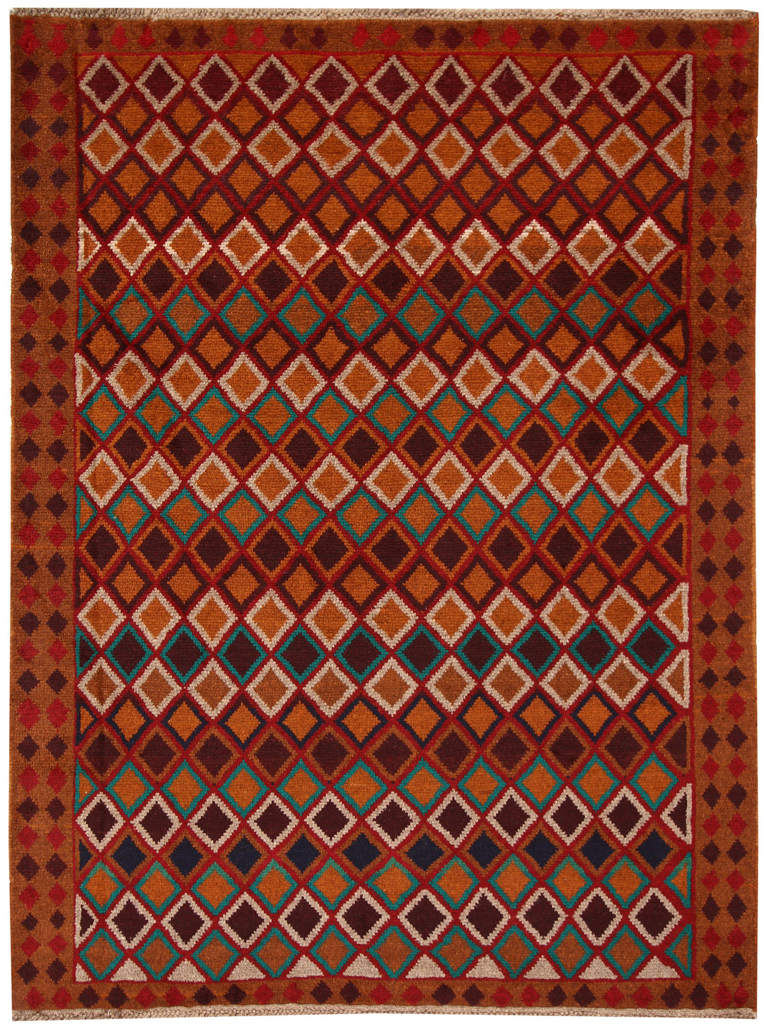 Afghan Baluchi Rug 4' 2 x 6' 1 Hand-Knotted