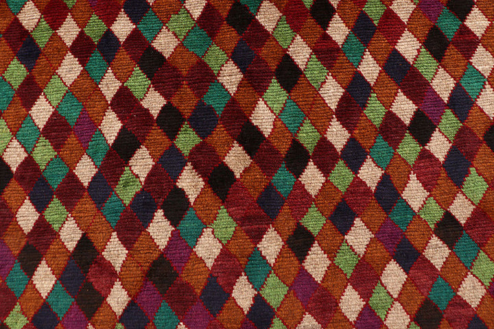 Saddle Brown Baluchi 4' 2 x 6' 4 - No. 64021