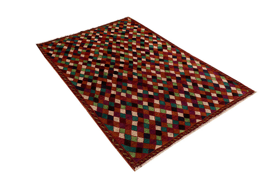 Saddle Brown Baluchi 4' 2 x 6' 4 - No. 64021