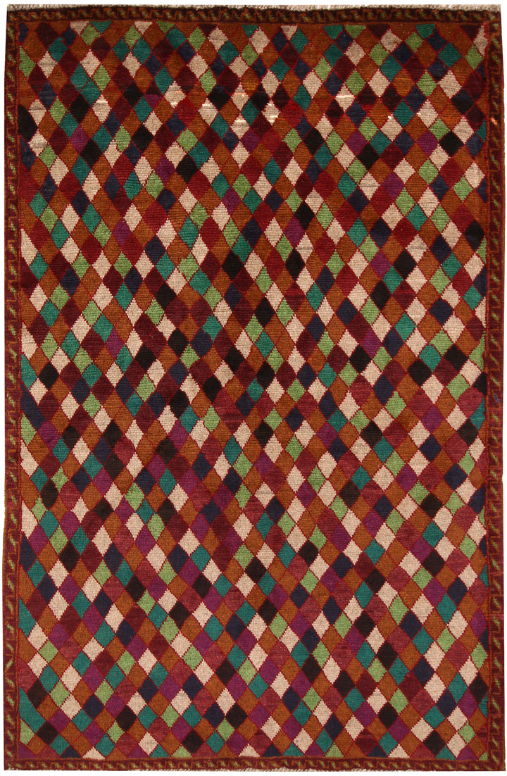 Saddle Brown Baluchi 4' 2 x 6' 4 - No. 64021