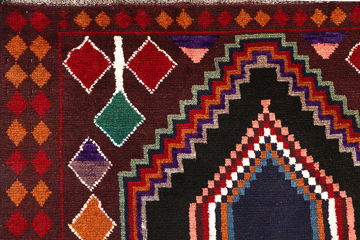 Brown Baluchi 3' 6 x 6' 5 - No. 64028 - ALRUG Rug Store