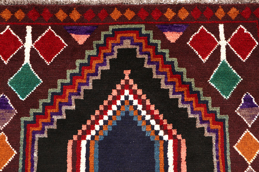 Brown Baluchi 3' 6 x 6' 5 - No. 64028 - ALRUG Rug Store