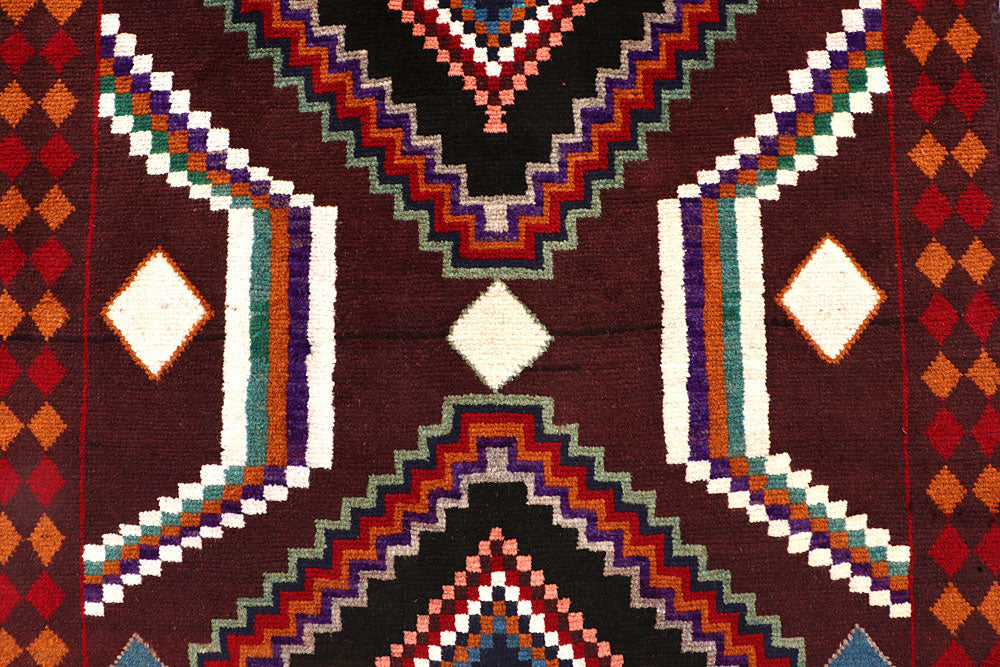 Brown Baluchi 3' 6 x 6' 5 - No. 64028 - ALRUG Rug Store