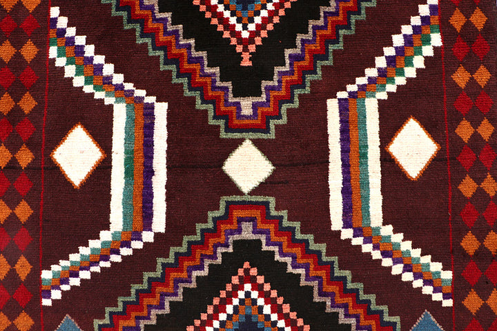 Brown Baluchi 3' 6 x 6' 5 - No. 64028 - ALRUG Rug Store