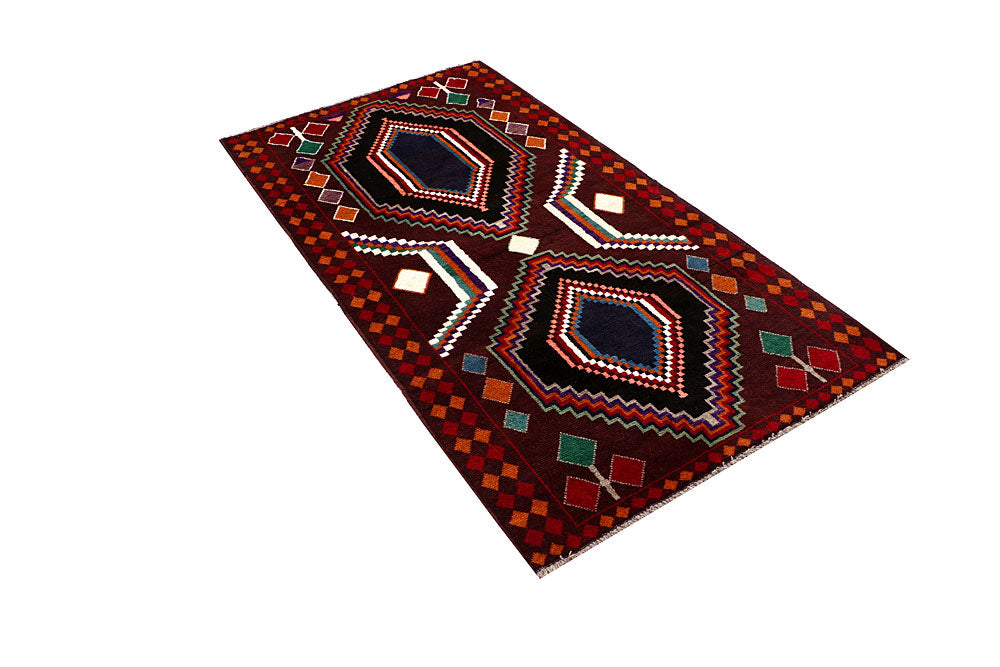 Brown Baluchi 3' 6 x 6' 5 - No. 64028 - ALRUG Rug Store