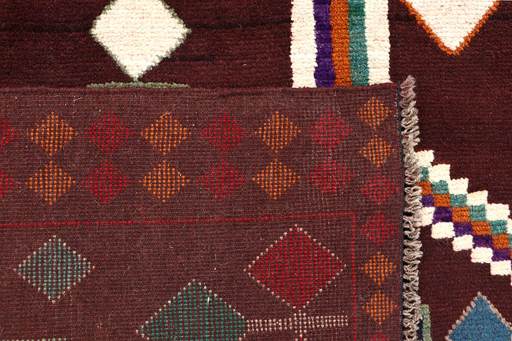 Brown Baluchi 3' 6 x 6' 5 - No. 64028 - ALRUG Rug Store