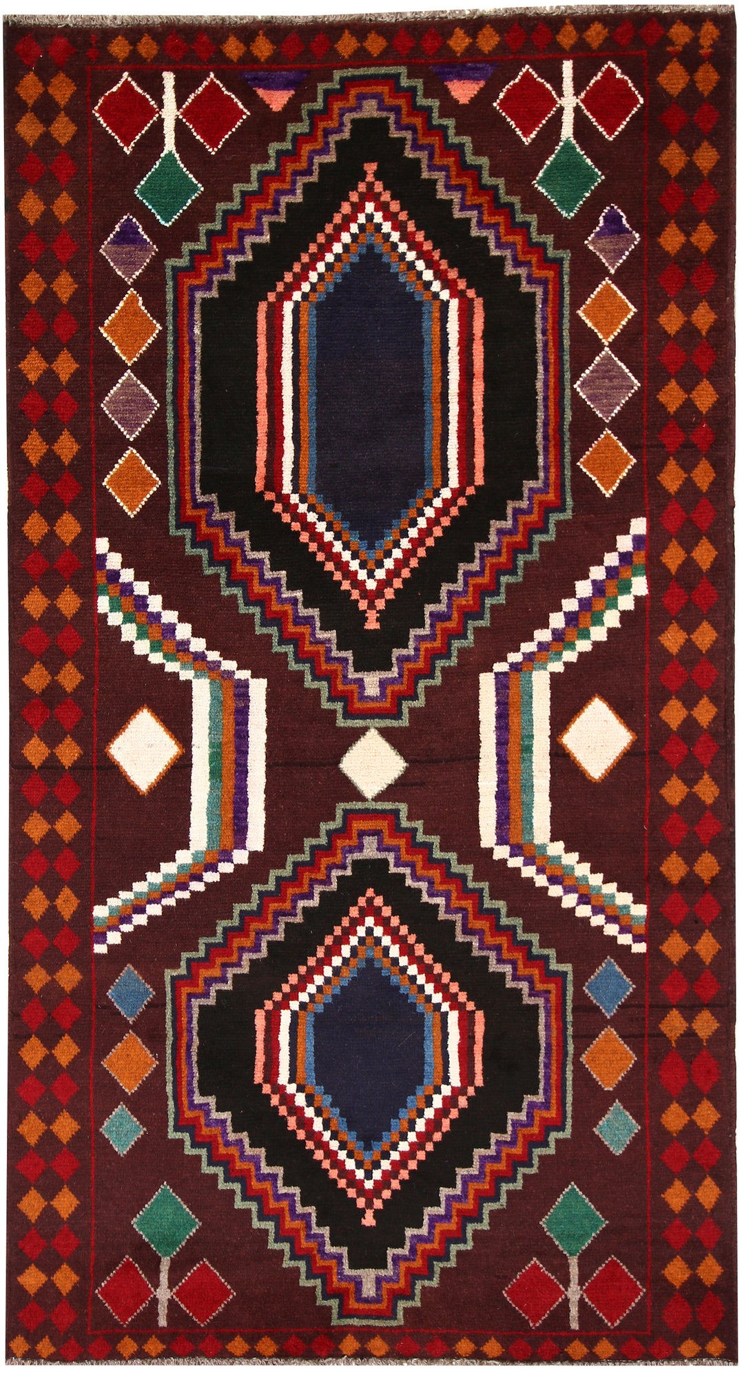 Brown Baluchi 3' 6 x 6' 5 - No. 64028 - ALRUG Rug Store