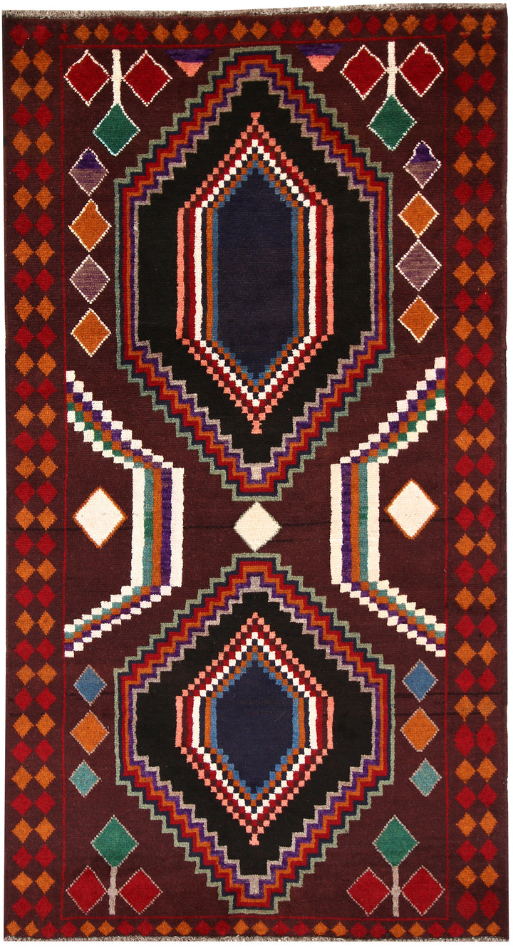 Brown Baluchi 3' 6 x 6' 5 - No. 64028 - ALRUG Rug Store