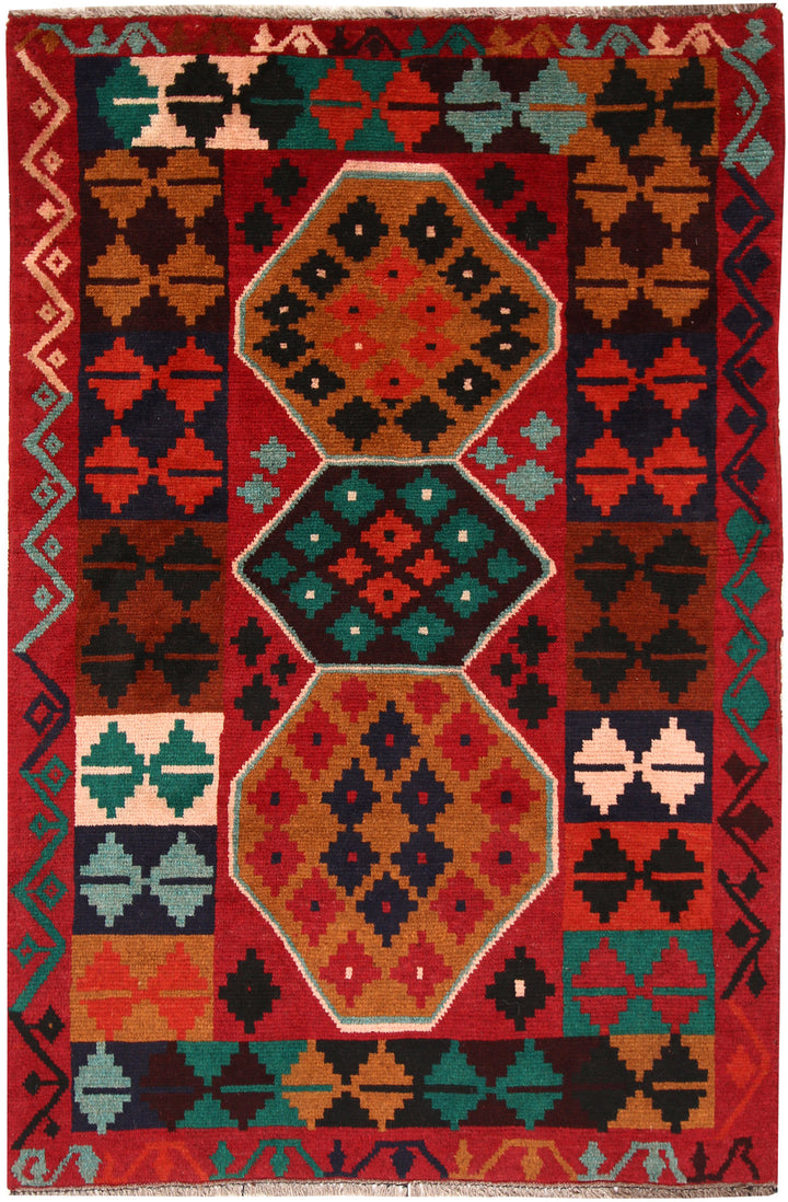 Firebrick Baluchi 3' 11 x 5' 8 - No. 64033 - ALRUG Rug Store