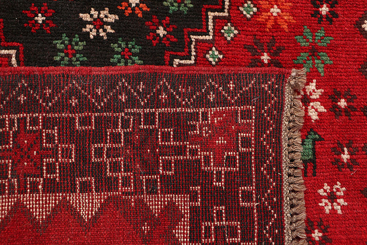 Firebrick Baluchi 4' x 5' 10 - No. 64034 - ALRUG Rug Store