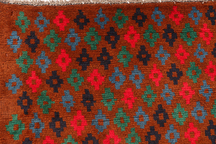 Saddle Brown Baluchi 4' 1 x 5' 7 - No. 64035