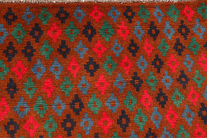 Saddle Brown Baluchi 4' 1 x 5' 7 - No. 64035