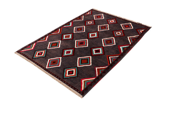 Grey Baluchi 4' x 5' 7 - No. 64041 - ALRUG Rug Store