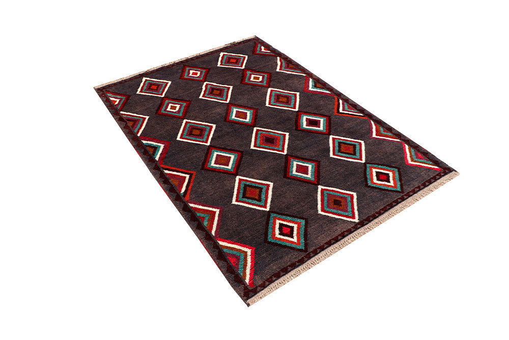 Grey Baluchi 4' x 5' 7 - No. 64041 - ALRUG Rug Store