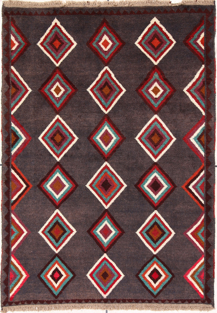 Grey Baluchi 4' x 5' 7 - No. 64041 - ALRUG Rug Store