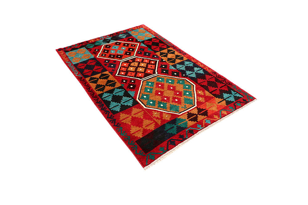 Firebrick Baluchi 3' 10 x 5' 8 - No. 64047 - ALRUG Rug Store