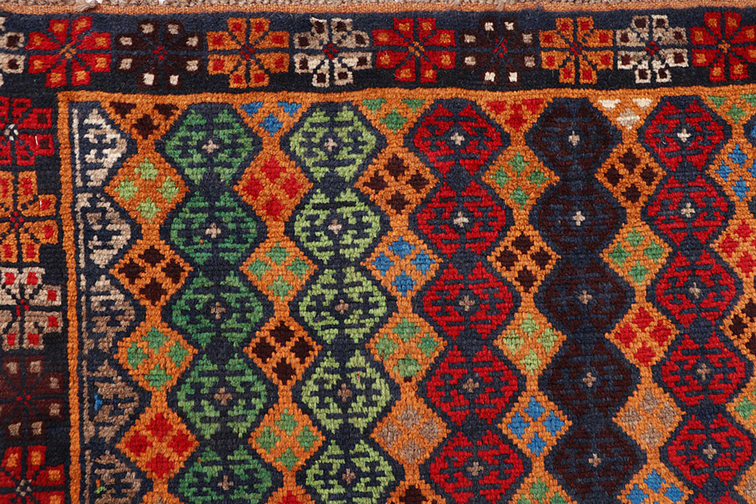 Dark Orange Baluchi 4' 2 x 6' 3 - No. 64059