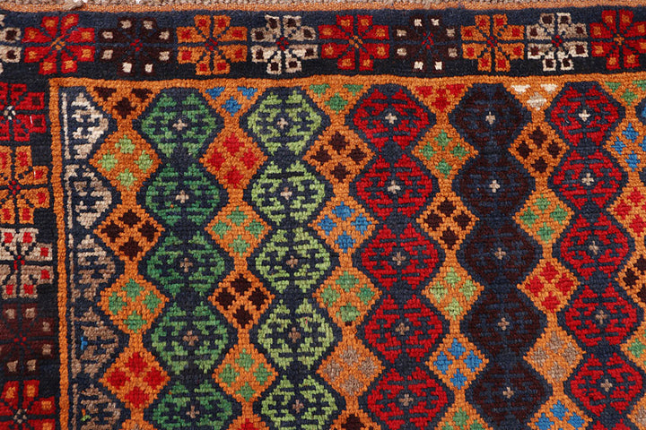 Dark Orange Baluchi 4' 2 x 6' 3 - No. 64059