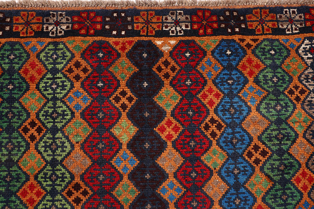 Dark Orange Baluchi 4' 2 x 6' 3 - No. 64059