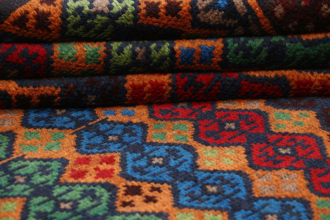 Dark Orange Baluchi 4' 2 x 6' 3 - No. 64059