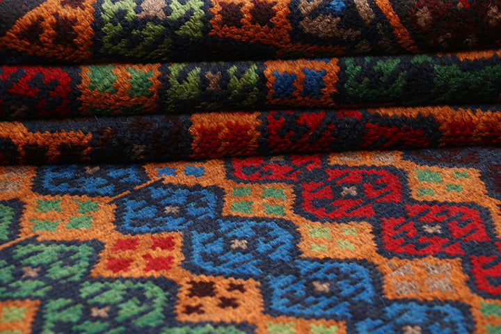 Dark Orange Baluchi 4' 2 x 6' 3 - No. 64059