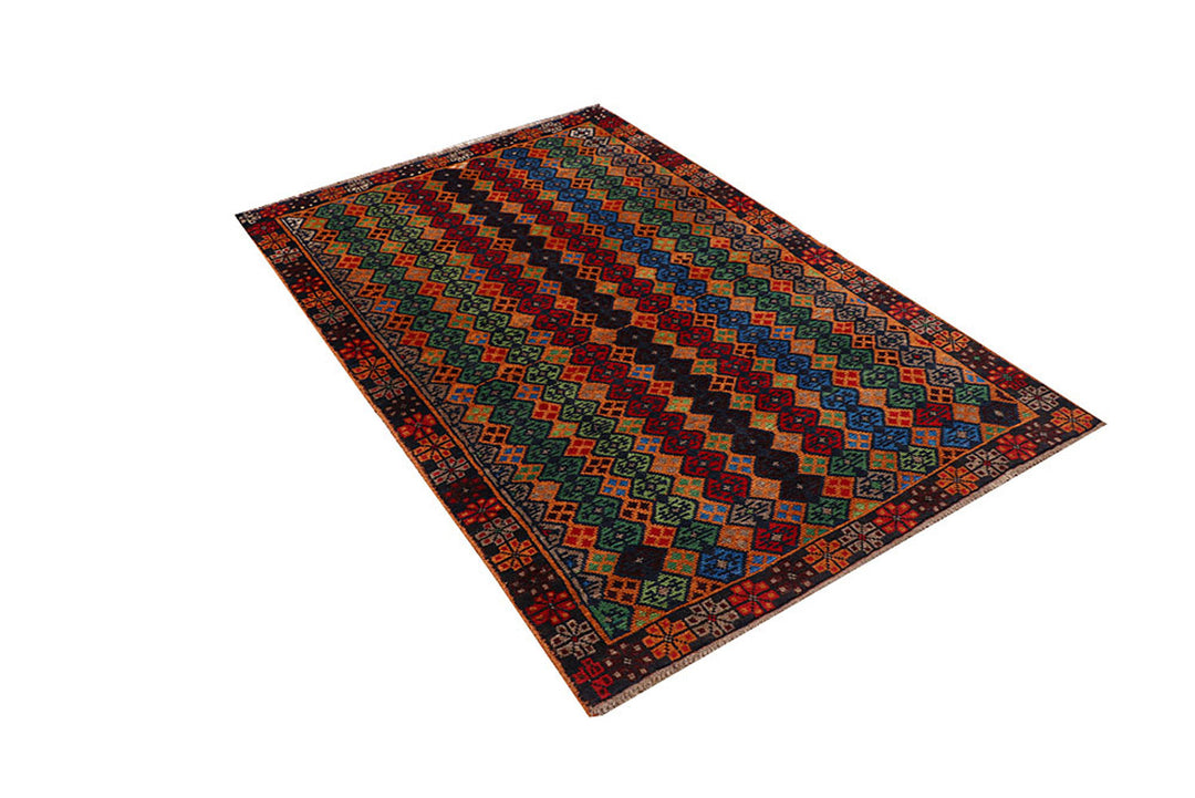 Dark Orange Baluchi 4' 2 x 6' 3 - No. 64059