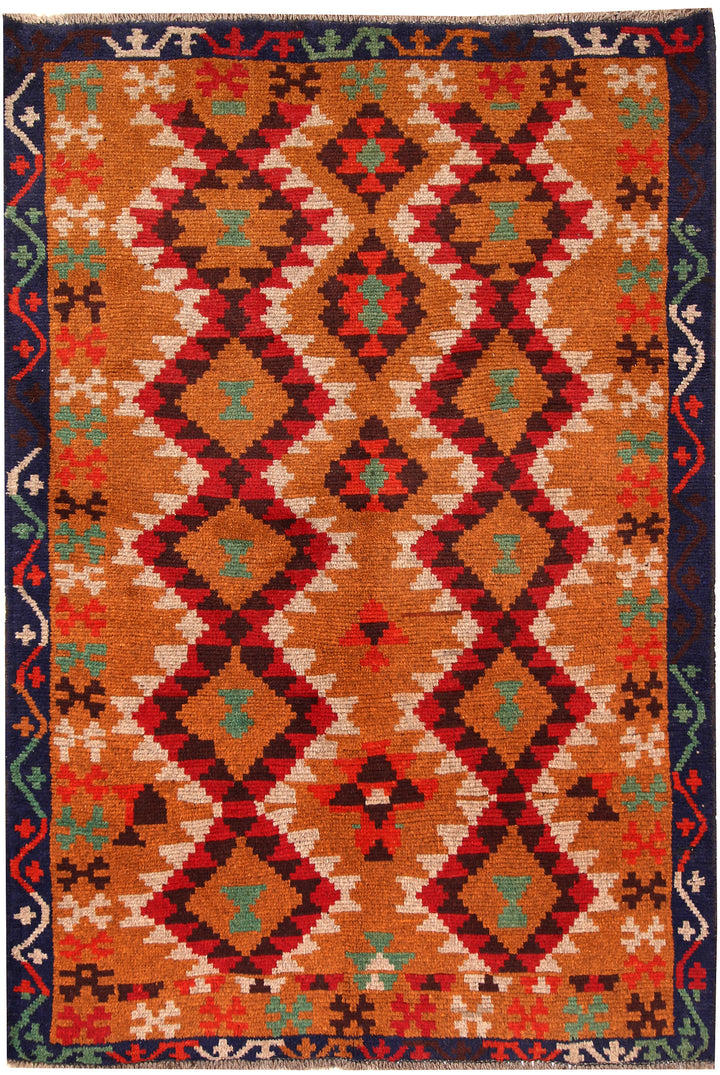 Dark Orange Baluchi 4' x 5' 11 - No. 64062