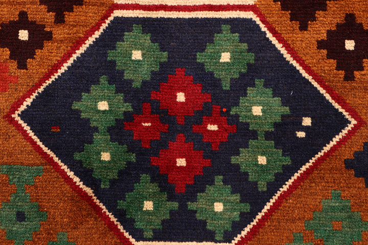 Dark Orange Baluchi 3' 10 x 5' 7 - No. 64063 - ALRUG Rug Store