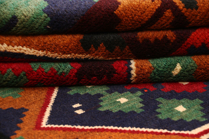 Dark Orange Baluchi 3' 10 x 5' 7 - No. 64063 - ALRUG Rug Store