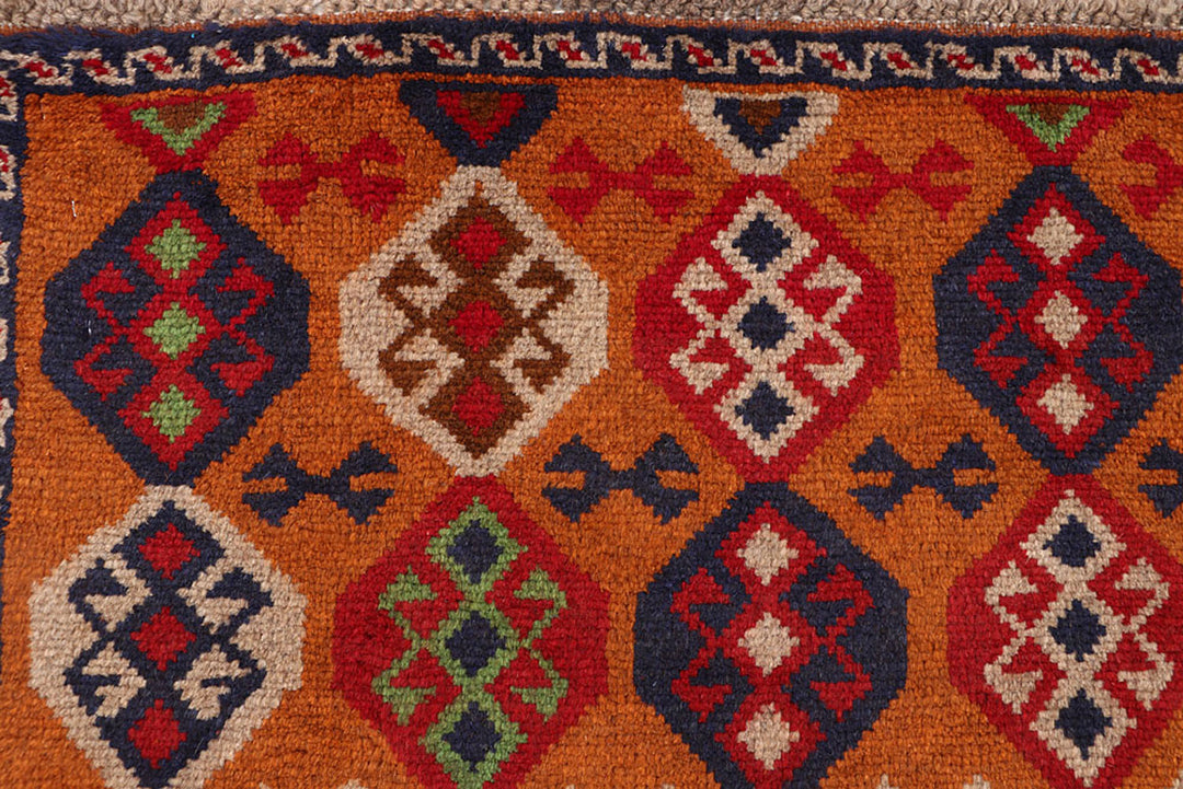 Dark Orange Baluchi 4' 1 x 5' 10 - No. 64065