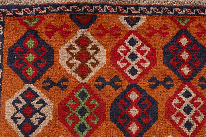 Dark Orange Baluchi 4' 1 x 5' 10 - No. 64065