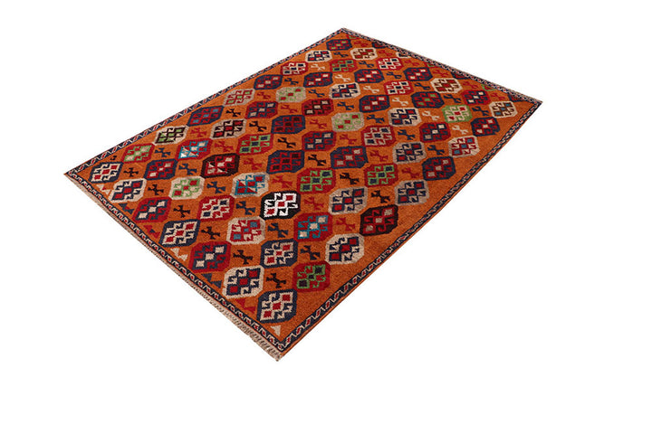 Dark Orange Baluchi 4' 1 x 5' 10 - No. 64065