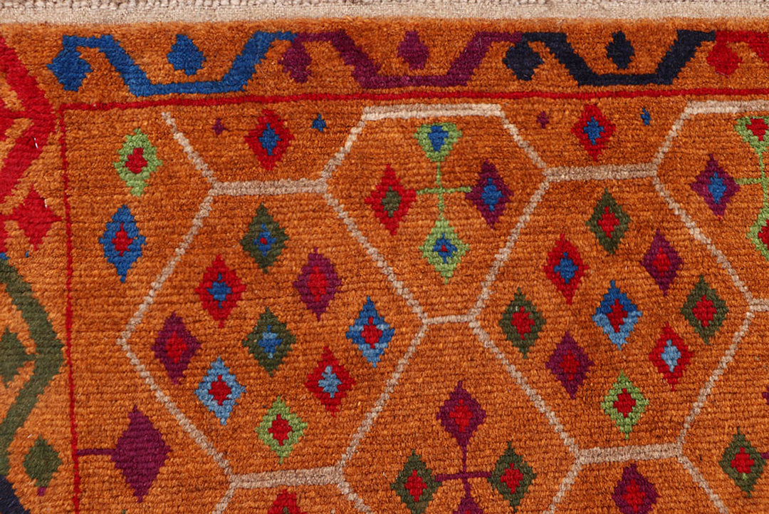 Dark Orange Baluchi 4' x 6' 1 - No. 64067
