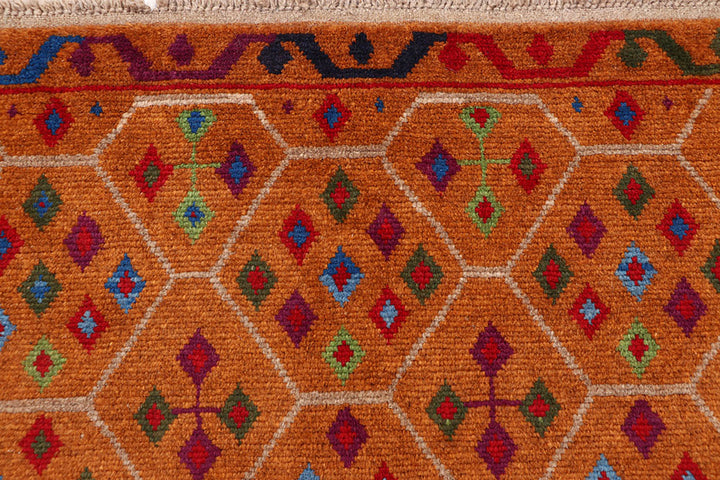 Dark Orange Baluchi 4' x 6' 1 - No. 64067
