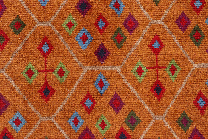 Dark Orange Baluchi 4' x 6' 1 - No. 64067