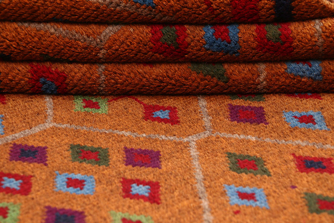 Dark Orange Baluchi 4' x 6' 1 - No. 64067