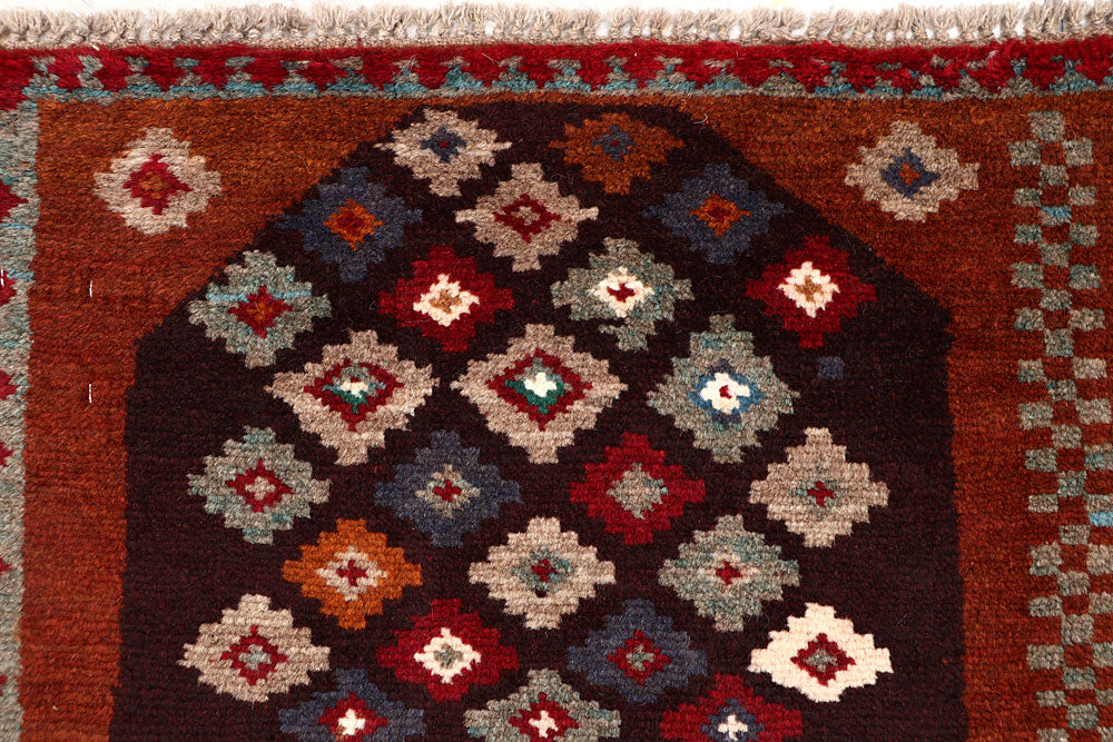 Saddle Brown Baluchi 4' 1 x 6' - No. 64069 - ALRUG Rug Store