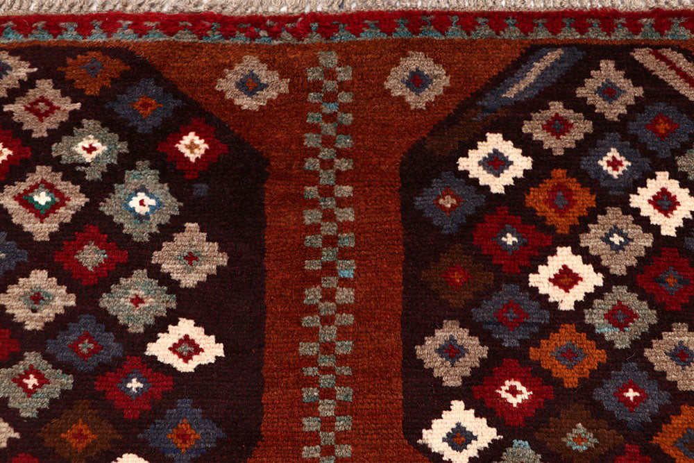 Saddle Brown Baluchi 4' 1 x 6' - No. 64069 - ALRUG Rug Store
