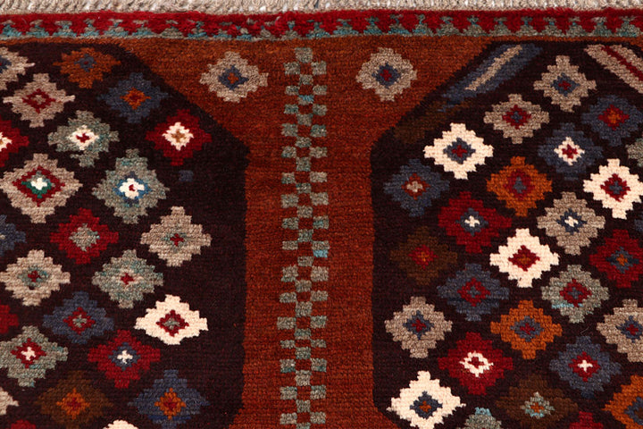 Saddle Brown Baluchi 4' 1 x 6' - No. 64069 - ALRUG Rug Store