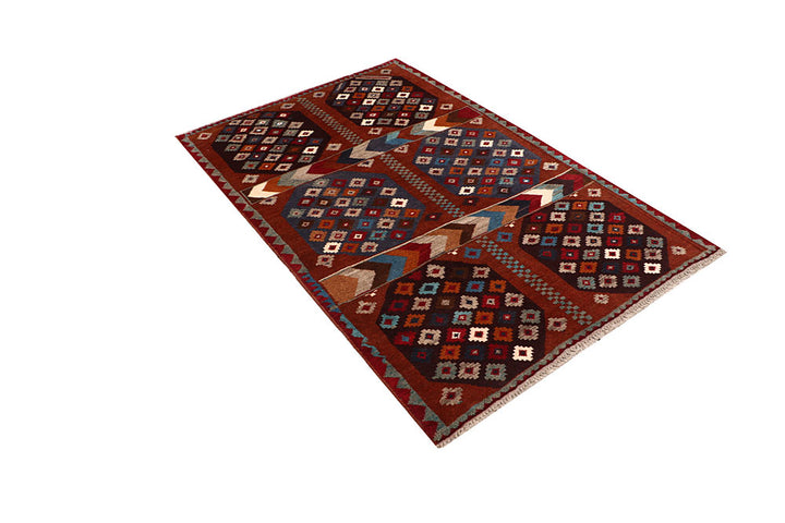 Saddle Brown Baluchi 4' 1 x 6' - No. 64069 - ALRUG Rug Store