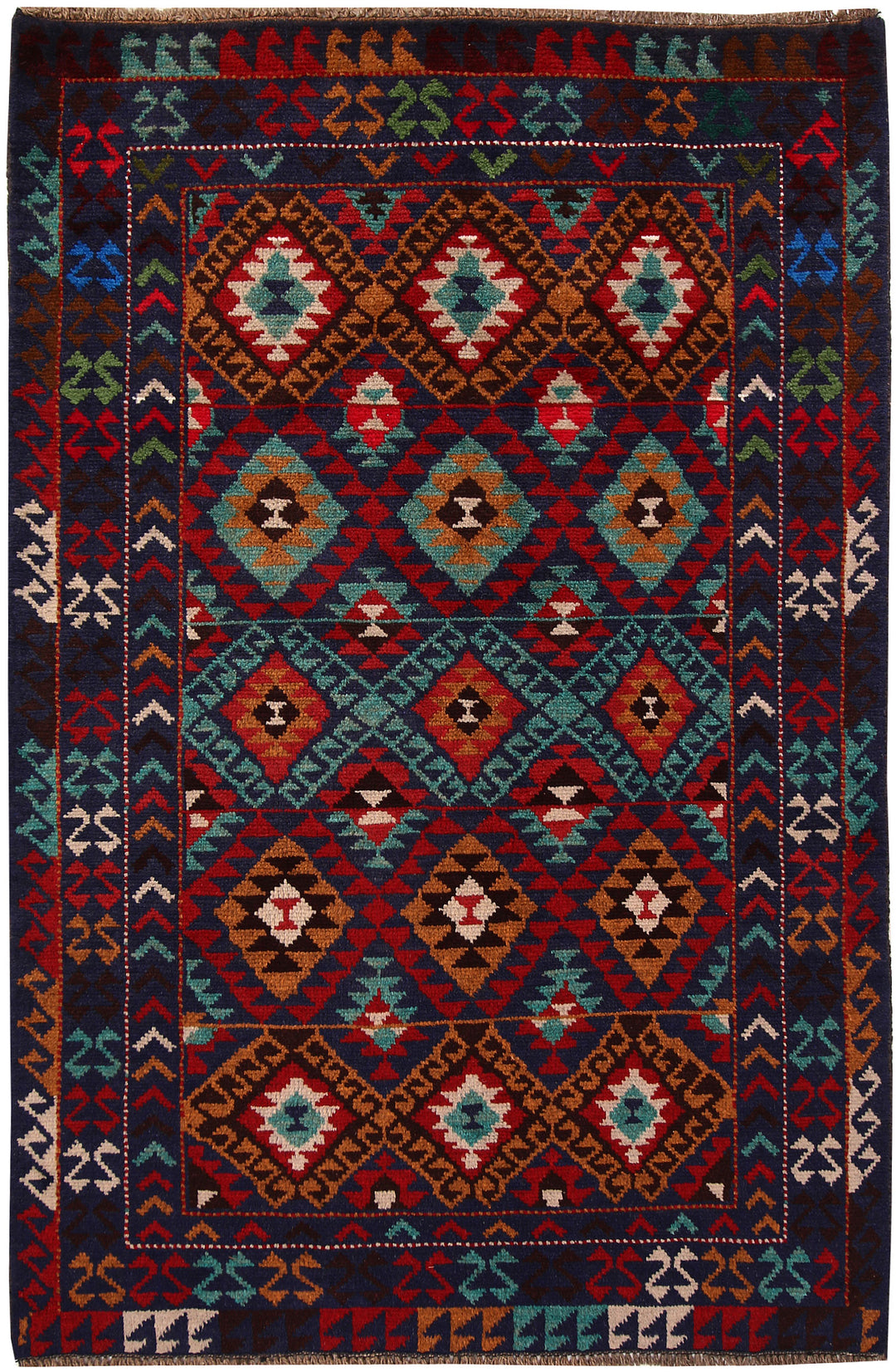 Dark Blue Baluchi 3' 10 x 5' 9 - No. 64071 - ALRUG Rug Store